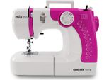 GLAESERhome Nähmaschine mia350 pink | Anfänger Nähmaschine