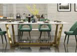 Tavolo In Acciaio Inox Tavoli Mobili Da Sala Da Pranzo Moderni Tavoli Da Pranzo 140X80Cm In Metallo