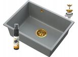 Lavello Sottopiano Manado Grigio Gold 60