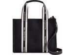 Ted Baker Borsa Shopper Borsa A Tracolla Georjey Branded Webbing Canvas Tote Black Nero