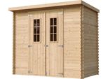 Timbela M310C Casetta Da Giardino In Legno - B239Xl142Xh200 Cm/ 2,63 M2