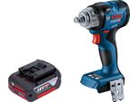 Bosch Gds 18V-330 Hc Avvitatore A Impulsi Professionale A Batteria 18 V 330 Nm 1/2" Brushless + 1X Batteria Ricaricabile 4,0 Ah - Senza Caricabatterie"