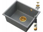 Lavello Sottopiano Manado Grigio Gold 50