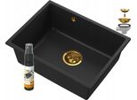 Lavello Sottopiano Manado Nero Gold 60