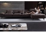 Soggiorno Forma L Moderna Marrone Design Divani Nuovo Divano Angolare Tappezzeria Divano Pelle