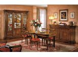 Set Sala Da Pranzo Design 7 Pezzi Mobili In Legno Cassettiera 4X Sedia Tavolo Vetrina Nuovo