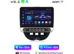 10.1" Android 15 Car Radio Carplay Per Toyota Aygo Peugeot 107 Citroen C1 2005-2014 Gps Navi Wifi Bt Dab+ Swc Dsp Usb 1+32G Con Manopola Rotante"