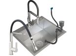 Lavello A 1 Scomparto In Acciaio 60X50+ Miscelatore Vegas Cromo