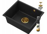 Lavello Sottopiano Manado Nero Gold50