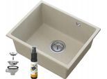 Lavello Sottopiano Manado Beige In Cromo 50