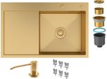Lavello In Acciaio Lavastoviglie Gold A Una Vasca Lavastoviglie Asciugatrice Bari78P