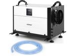 Costway Deumidificatore 27-73,5L/Giorno Con 3 Modalità E Timer 24H, Essiccatore Per Edilizia, Essiccatore Industriale Con Tubo Di Scarico E Sbrinamento Automatico Bianco