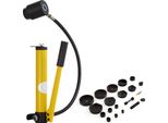 Succebuy Set Di Punzoni Idraulici Da 15 Tonnellate, Set Di Tagliatubi Da 1/2" A 4"", Set Di Utensili Ko Con 10 Punzoni, Ideale Per Alluminio, Ottone, Acciaio Inox, Vetroresina, Plastica"
