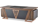 Scrivania Scrivania Da Ufficio Marrone Bronzo Mobili Da Ufficio Ufficio Legno Moderno