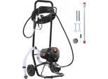 Succebuy Stand Spruzzatore Di Vernice Airless, 750 W 3000 Psi Spruzzatore Elettrico Ad Alta Efficienza Con Carrello, Pittura Fine E Uniforme Per Interni Ed Esterni Di Case, Mobili E Recinzioni
