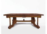 Casa Padrino Tavolo Da Pranzo Barocco Marrone Scuro / Marrone 200-276 Cm - Mobili Barocchi