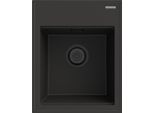 Granitan | Lavello In Granito Alor - Nero - Da Incasso - Design Senza Tempo - Con Sifone Manuale
