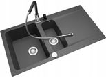 Franke Orion Oid 651-100 Lavello Nero Rubinetto Dispenser