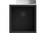 Granitan | Lavello In Granito Mini 45 - Nero - Design Moderno - Vasca Profonda