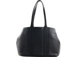 Lacoste Pelle Borsa Shopper Borsa A Tracolla City Court Shopping Bag Noir Nero