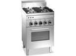 Piano Cottura+Forno+Grill A Gas Saro, 4 Fuochi, Linea 600, G4SF6