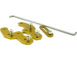 2PCs Motorrad Rearset Base Aluminiumlegierung Fuß Pegs Motorrad Zubehör für YAMAHA R15 V3 gold
