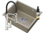 Lavabo Sottopiano Manado Bronze Cromo + Rubinetto Vegas