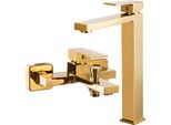 Set Di Miscelatori Per Vasca E Lavabo Ister Gold