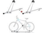 Fahrradträger Dachfahrradträger bis 15kg Fahrradhalter Aluminium Fahrräder 2tlg