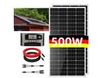 500W Monocristallino Pannello Solare Set Balcone Centrale Elettrica Sistema Solare Modulo Solare Per Camper Caravan Casa E Off-Grid Sistema