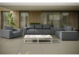 Kaiser Möbel Gartenmöbel set 3 2 1 für den Garten, Terrasse, gartenmöbel lounge set SONNE EXCLUSICVE Grau