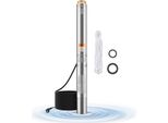 750W Pompa Sommergibile Per Pozzi Profondi In Acciaio Inox - Pompa Per Acqua 246Ft 100L/Min - Per Acqua Potabile E Irrigazione