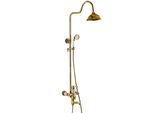 Doccia Batteria Lauferi Doccia Kran Retro Gold Clymene
