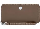 Fossil Portafoglio Lennox Zip Continental Wallet Smoke Marrone Scuro