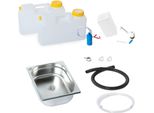 Mini Cucina Da Campeggio Blocco Cucina Novo Kit Batteria Lavello 325X265X100 Mm T6