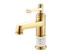 Miscelatore Lavabo Kran Retro Gold In Piedi Minea Lauferi