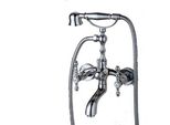 Miscelatore Da Bagno Kran Retro Silver Chrome Ottone Olympia Lauferi