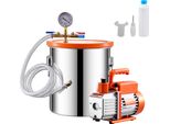 Succebuy Camera Del Vuoto Da 5 Galloni E Kit Pompa Da 3,5 Cfm, Acciaio Inox, Camera Di Degassificazione Con Coperchio In Acrilico, Olio, Tubo Per Resina Ed Epossidici