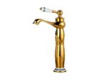 Lauferi Venus Miscelatore Per Lavabo Freestanding Dorato