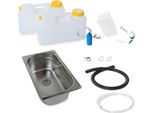 Mini Cucina Da Campeggio Blocco Cucina Novo Kit Batteria Lavello 265X160X100 Mm T5