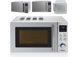 Microonde Zilan 20 Litri Con 8 Programmi Automatici 6 Livelli Di Potenza Display A Led Funzione Di Scongelamento Blocco A Prova Di Bambino Timer Cottura Express Modalità Silenziosa Illuminazione Interna In Acciaio Inox 700 Watt