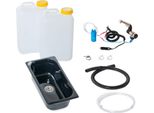Kit Campeggio 12V Lavabo Nero 325X176X100Mm 19 Litri T4 T5 T6 Vito Set