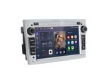 Autoradio Carplay Argento Per Opel Astra H Corsa C D Zafira Android 15 Gps Navi Wifi Bt Swc Dab+ 2+64G