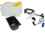 230V Set Tecnico Lavabo Da Campeggio Kit Lavello 265X160X100Mm Nero