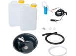 Kit Campeggio 12V Lavabo Nero 32Cm Rotondo + Rubinetto 19 Litri T4 T5 T6