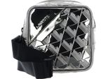 Lacoste Borsa Da Sera Borsa A Tracolla The Blend Square Crossover Bag Silver Black Argentato