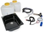 Set Tecnologico Lavello Da Campeggio 12V Kit Lavabo 325X265X100Mm 10L