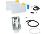 12V Mini Cucina Campeggio Camper Kit Lavello Camper 325X176X150Mm Novo Cromo