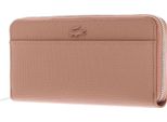 Lacoste Pelle Portafoglio Chantaco Classics Long Zip Wallet Cork Rosa Antico