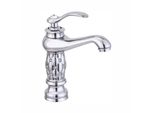 Miscelatore Per Lavabo Urania Kran Retro Silver Chrome Glamour Lauferi